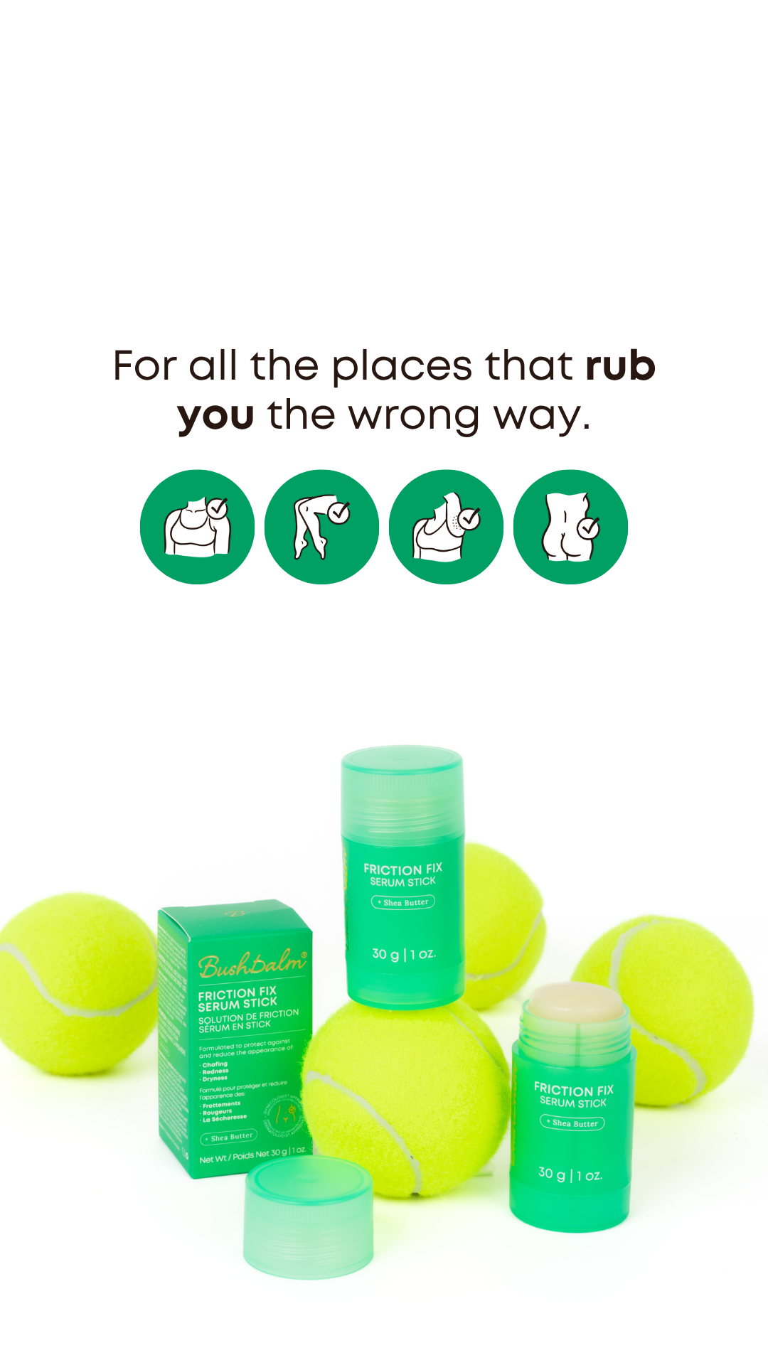Bushbalm Friction Fix Serum Stick