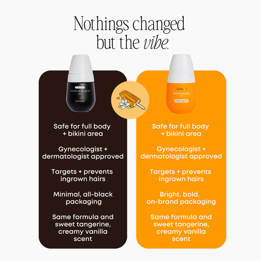 Bushbalm Vanilla Tangerine Ingrown Hair Oil