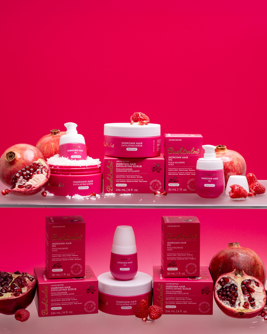Bushbalm Berry Crush Ingrown Hair Exfoliating Scrub