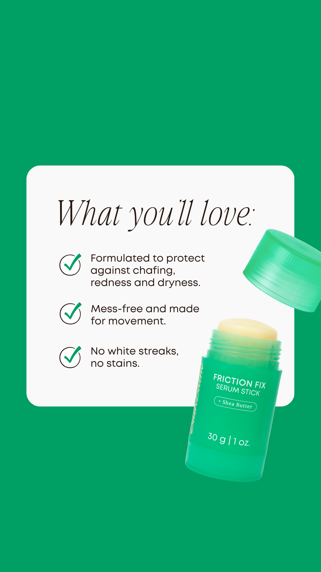 Bushbalm Friction Fix Serum Stick