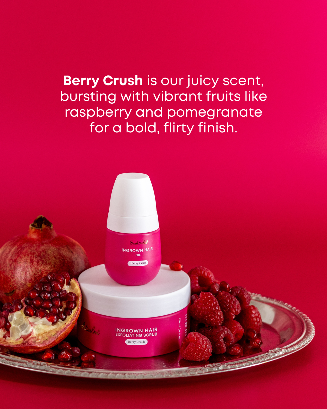 Bushbalm Berry Crush Ingrown Hair Exfoliating Scrub