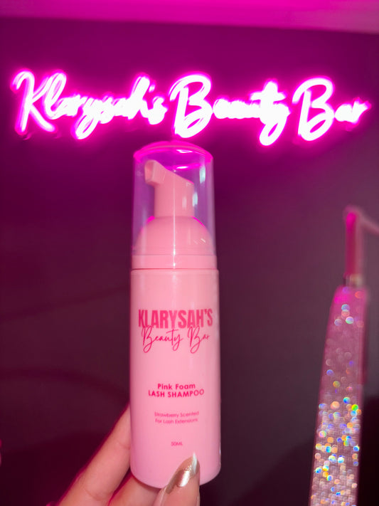 Pink Foam Lash Shampoo-Strawberry Scented