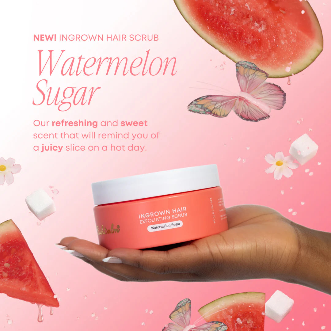 Bushbalm Watermelon Sugar Ingrown Hair Exfoliating Scrub