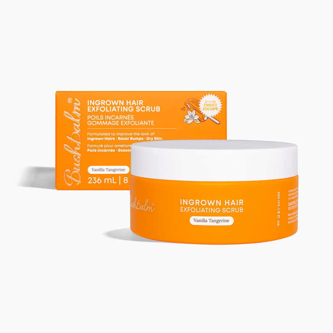 Bushbalm Vanilla Tangerine Ingrown Hair Exfoliating Scrub