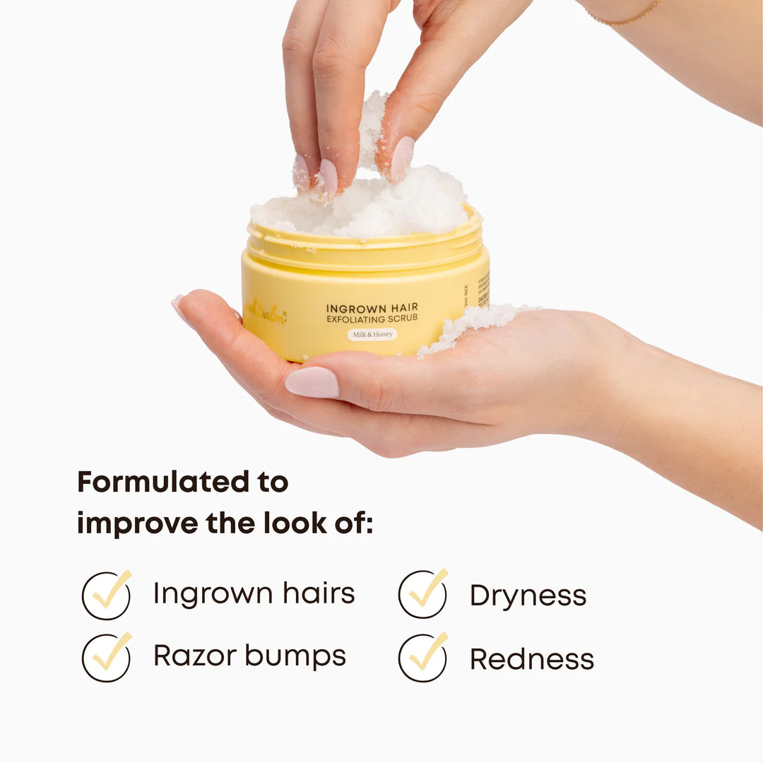 Bushbalm Milk & Honey Ingrown Hair Exfoliating Scrub