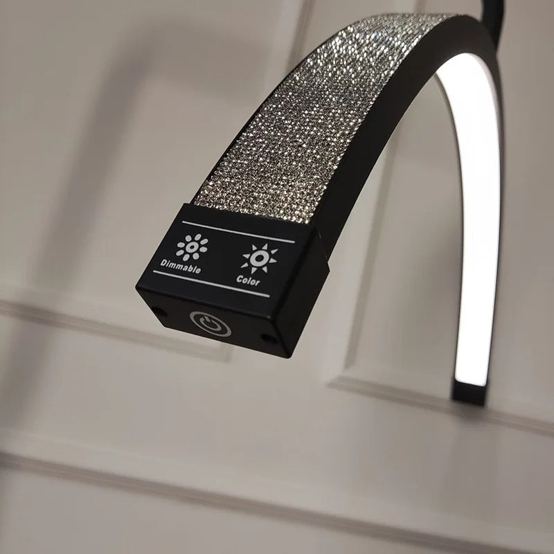 Half Moon Diamond Lamp- 28in