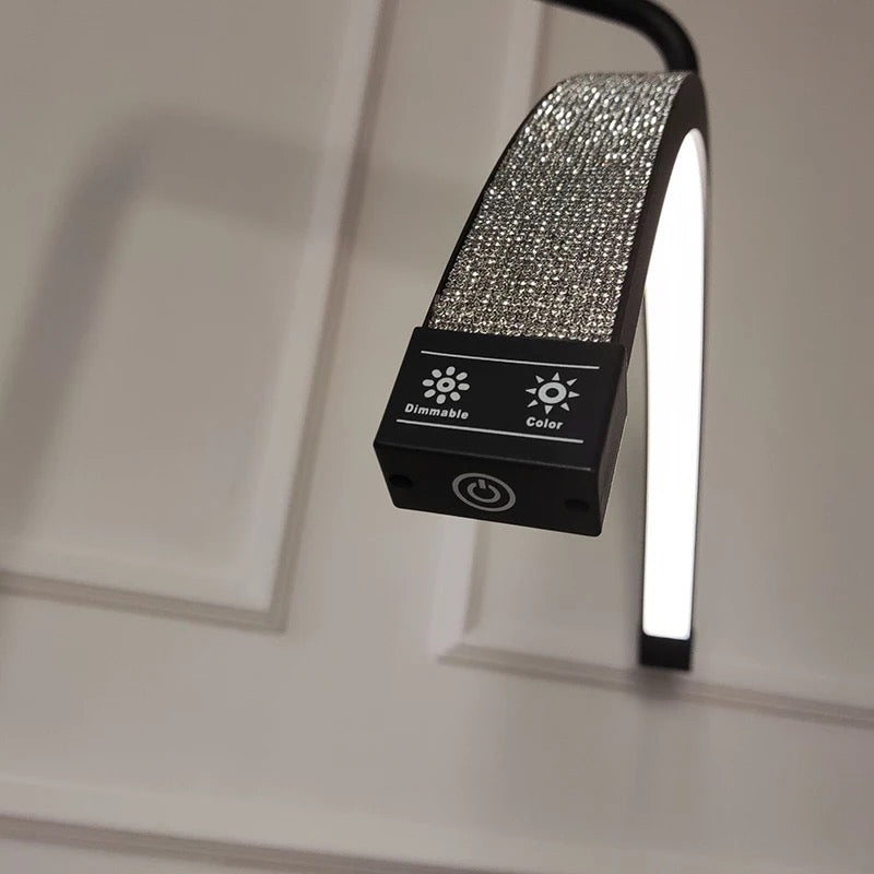 Half Moon Diamond Lamp- 28in