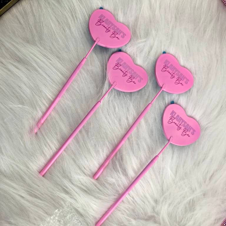 Pink Heart Dental Mirror